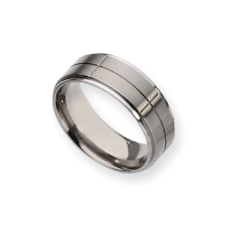 Unmissable Jewelry Discounts – Elevate Your Look For Less Titanium, 8mm Dual Finish Comfort Fit Band