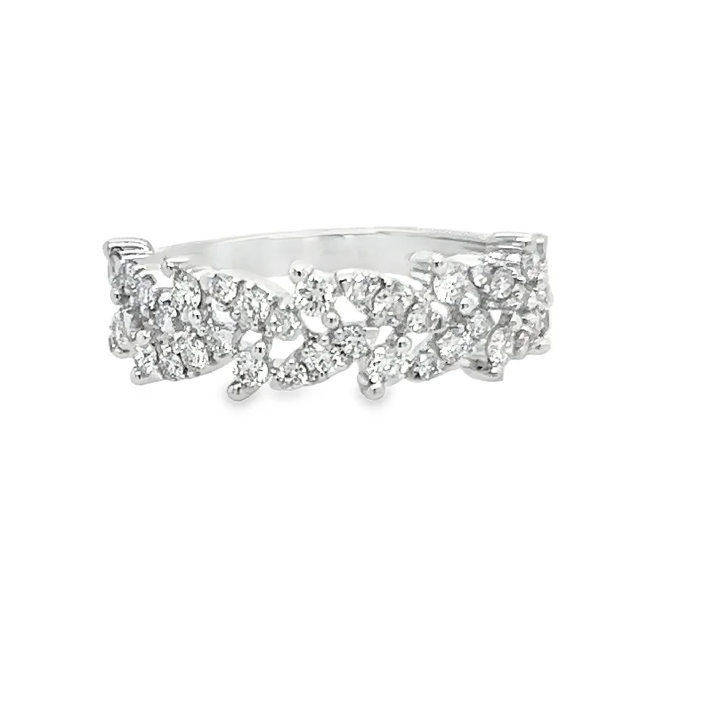 Elegant Jewelry, Affordable Luxury – Shop Now 14K White Gold Diamond Fashion Ring - .70ctw Elegant Jewelry, Affordable Luxury – Shop Now 14K White Gold Diamond Fashion Ring - .70ctw