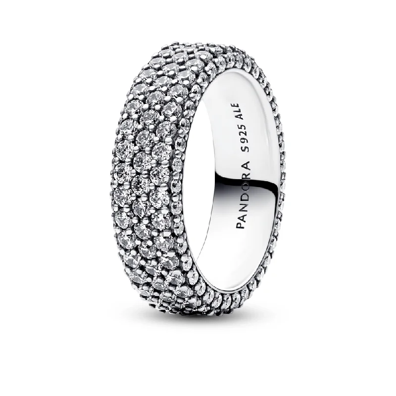 Elegant Jewelry Pieces At Unbelievable Prices Pandora Timeless Pavé Triple-row Ring Elegant Jewelry Pieces At Unbelievable Prices Pandora Timeless Pavé Triple-row Ring