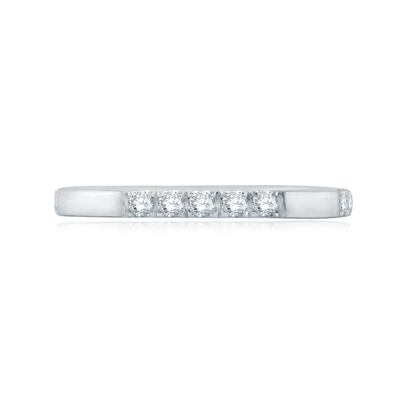 Elevate Your Outfit With Discounted Statement Jewelry A. Jaffe Segmented Diamond Wedding Band WR0845/27