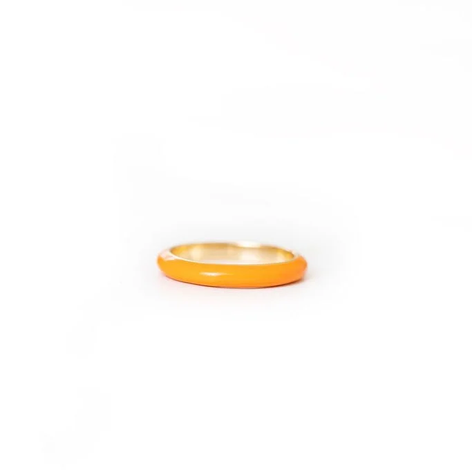 Save On Luxury Jewelry Pieces – Limited-Time Offers Enamel Ring | Orange