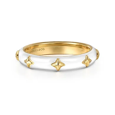 Make Every Moment Shine – Jewelry Discounts Available Gabriel & Co. Ring with White Enamel Make Every Moment Shine – Jewelry Discounts Available Gabriel & Co. Ring with White Enamel