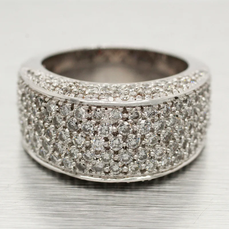 Flash Sale On Stunning Jewelry – Limited Stock Available Sonia Bitton 2ctw Diamond Pave Large Band Ring | 14k White Gold