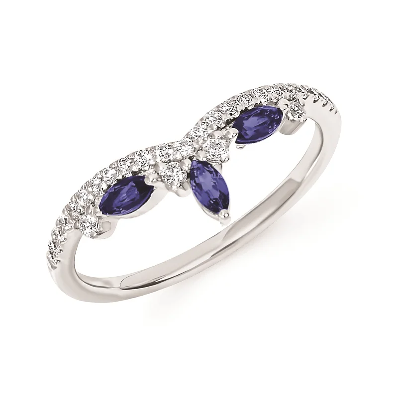Don't Miss Our Biggest Jewelry Sale Of The Season White Gold Diamond and Sapphire Ring Don't Miss Our Biggest Jewelry Sale Of The Season White Gold Diamond and Sapphire Ring