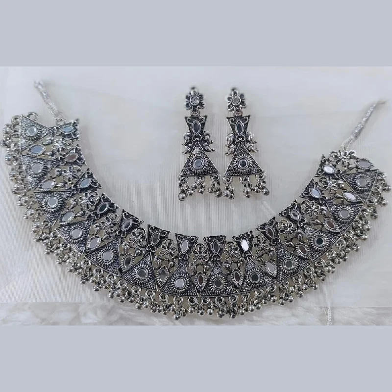 Big Savings On Your Favorite Jewelry Pieces Manisha Jewellery Oxidised Plated Mirror Necklace Set