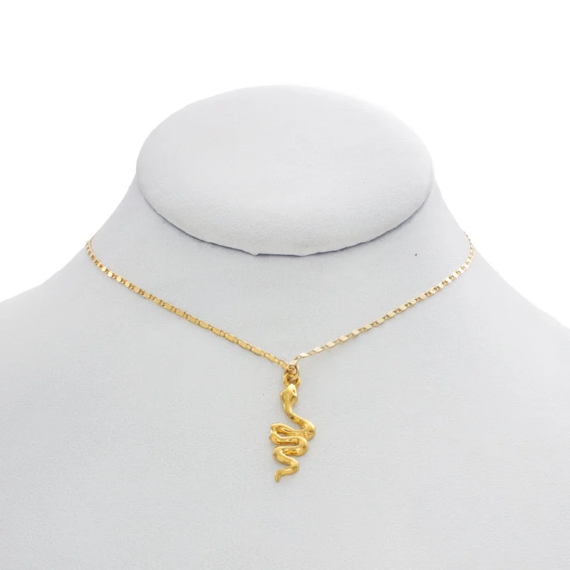 Seasonal Jewelry Deals – Elevate Your Style Snake on a Chain Necklace