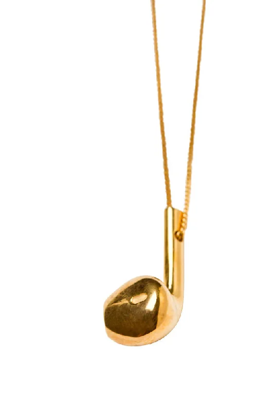 Exclusive Online Discounts On Stylish Jewelry Single earphone Gold Plated Necklace