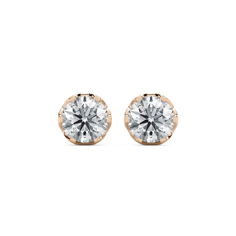 Buy More, Save More – Special Jewelry Discounts Round Tulip Stud Setting