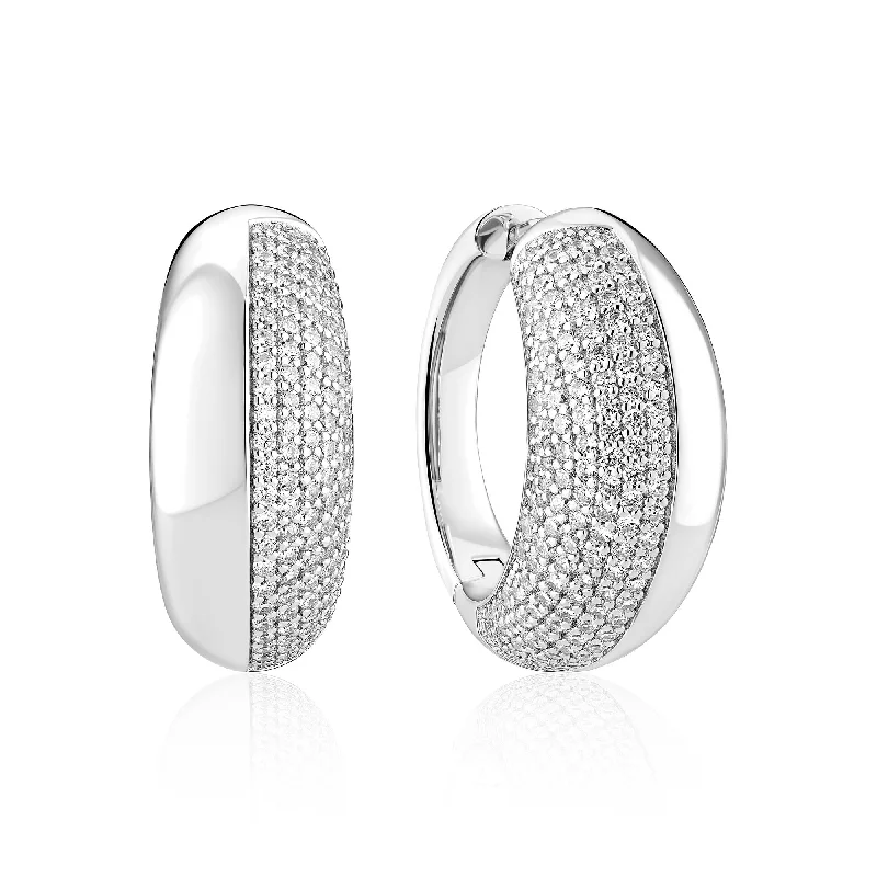 Modern Jewelry At Exclusive Discounts – Shop Today Fasano Grande Silver Earrings w. Zirconia Modern Jewelry At Exclusive Discounts – Shop Today Fasano Grande Silver Earrings w. Zirconia