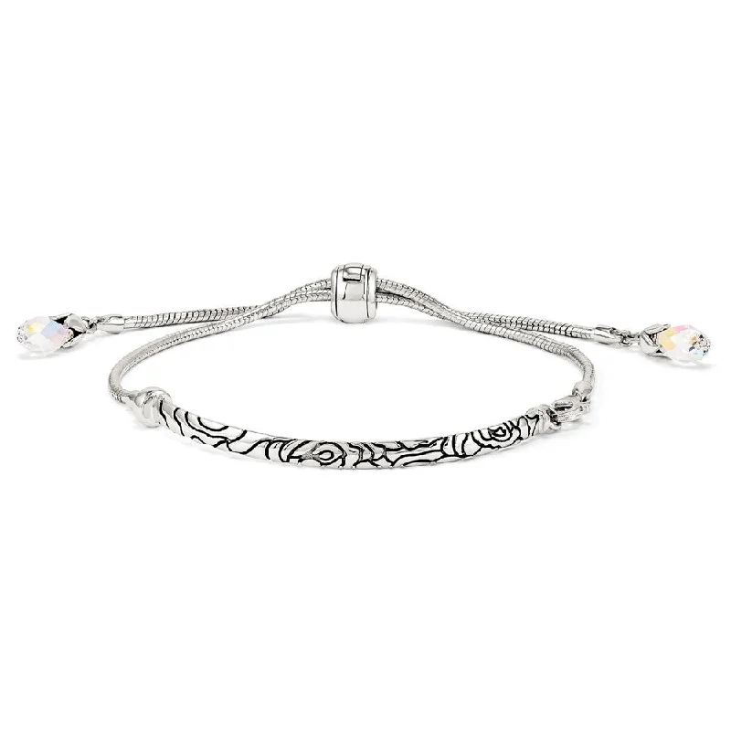 Affordable Luxury Jewelry – Style At A Great Price Sterling Silver & Clear Crystal Adjustable Starter Bracelet