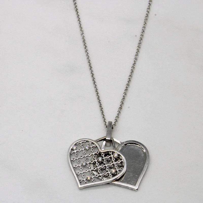 Get The Jewelry You Love At A Price You Love Birks' Diamond Lattice Heart Necklace | 0.04ctw | 16" |