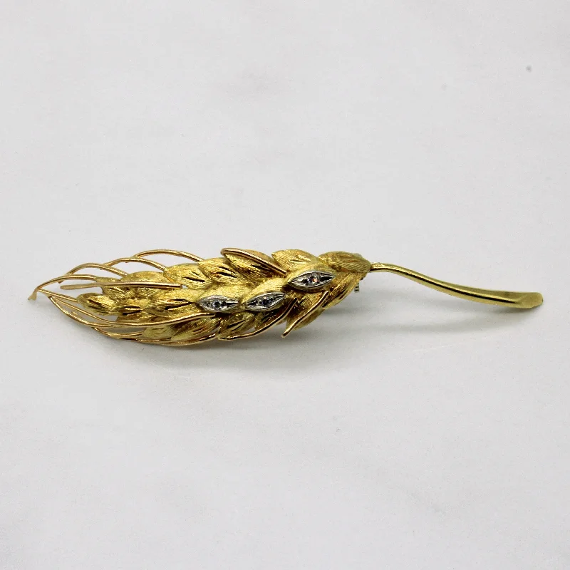 Trending Jewelry Now At Unbeatable Prices Diamond Wheat Brooch | 0.02ctw |