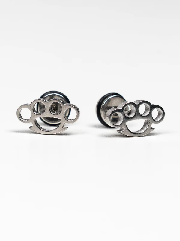 Unique Jewelry For Less – Shop The Sale Now Iron Fist Threaded Earrings
