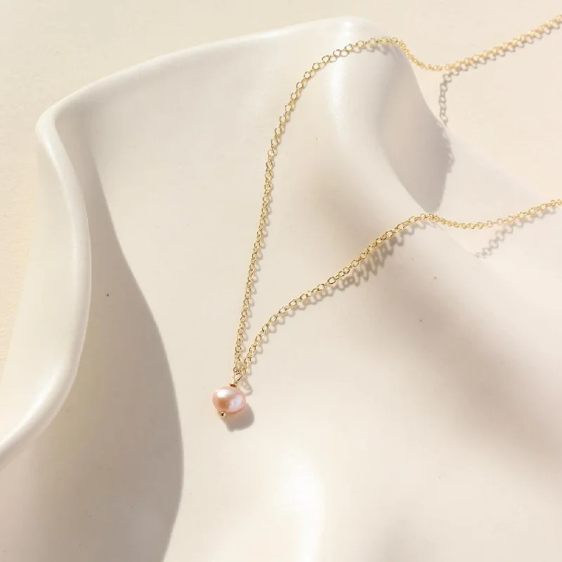 Timeless Elegance At Unbelievable Discounts Pink Pearl Necklace